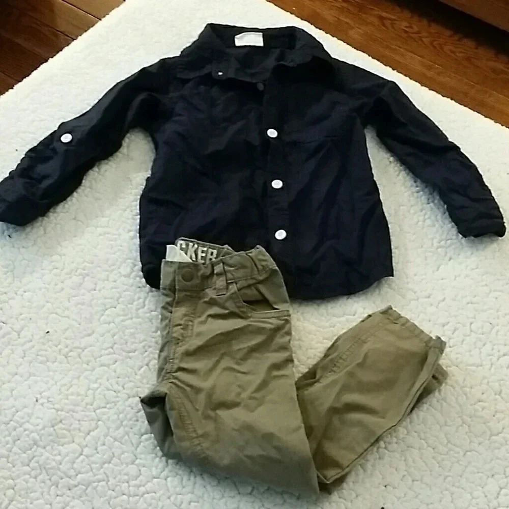 Cute Boys 3T Crazy 8 Outfit: Shirt & Rocker Pants